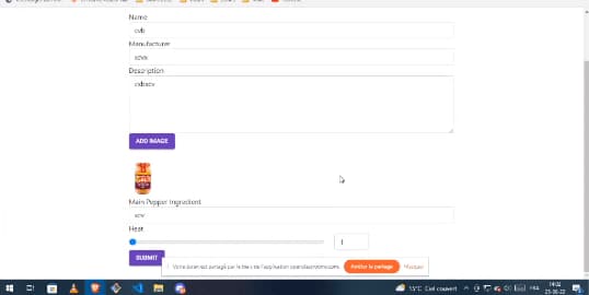 Screenshoot du projet PIIIQUANTE - Fifth project for OpenClassrooms
