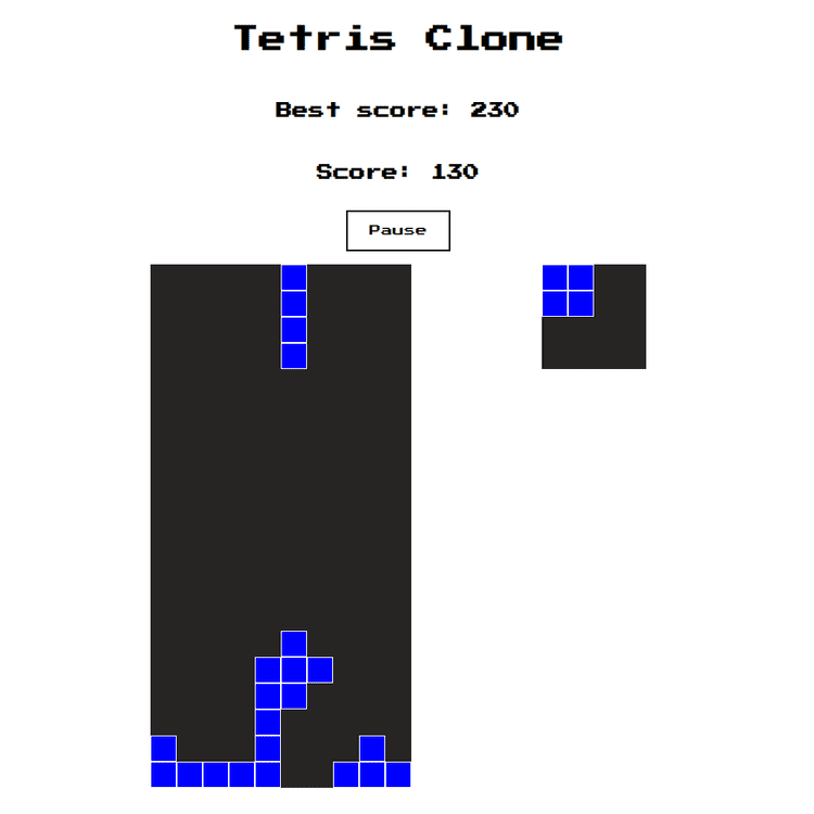 illustration du projet:Tetris clone