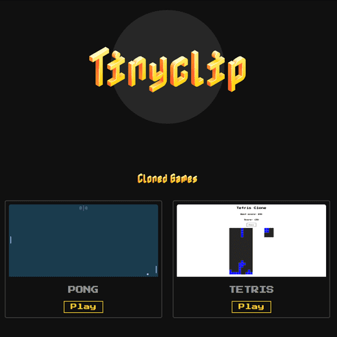 illustration du projet:Tinyclip - Third project on my own (the second is the portfolio)